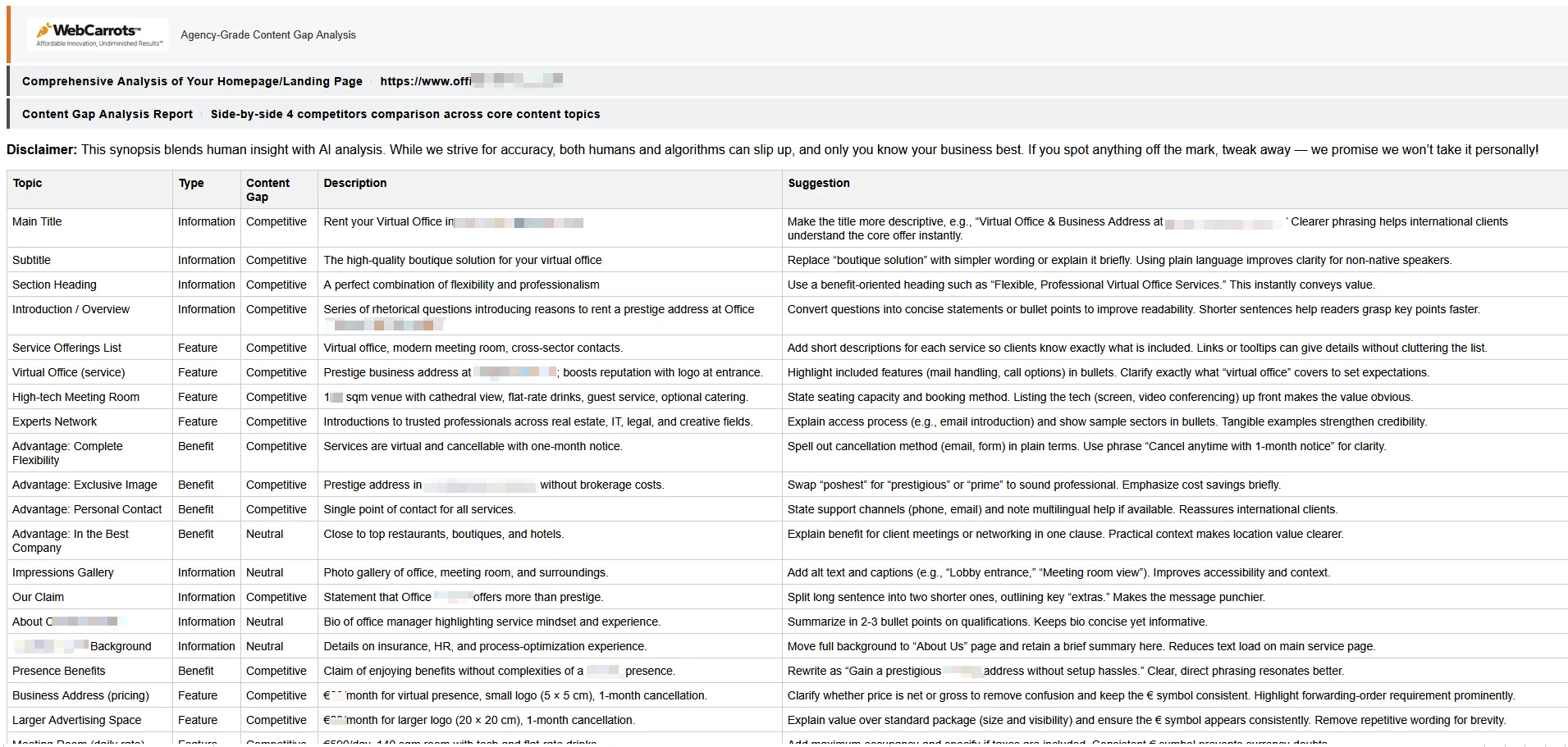 Home/Landing Page Synopsis